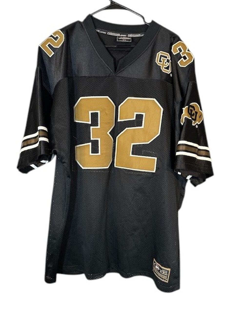 Colosseum Sports Black Gold #32 Colorado College Jersey Men Sz XL